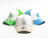 Kšiltovka New Era - MLB Essential 9FORTY A-Frame Trucker - LA Dodgers - Stone / White