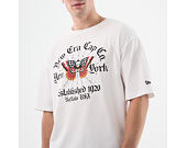 Triko New Era - Branded Oversized Graphic Tee - White