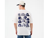 Triko New Era - MLB Cap Graphic Oversized Tee - NY Yankees - White