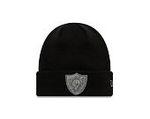 Kulich New Era - NFL Metallic Beanie Medium Knit - Las Vegas Raiders - Black