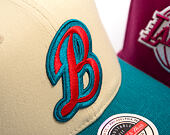 Kšiltovka Mitchell & Ness - NBA - First Letter - Chicago Bulls - Sand/Blue