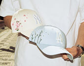 Dámská Kšiltovka New Era - MLB Floral Icon 9FORTY - NY Yankees - Cream / White
