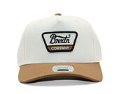 Kšiltovka Brixton - Linwood C Netplus Mp Snpk - Off White/Copper