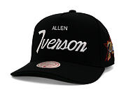 Kšiltovka Mitchell & Ness - Player Script Hwc - NBA - Philadelphia 76Ers - Allen Iverson - Black