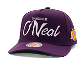 Kšiltovka Mitchell & Ness - Player Script Hwc - NBA - Los Angeles Lakers - Shaquille O'Neal - Purple