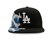 Kšiltovka New Era - MLB "Tidal Wave" 59FIFTY - LA Dodgers - Black