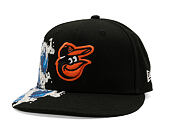 Kšiltovka New Era - MLB "Tidal Wave" 59FIFTY - Baltimore Orioles - Black
