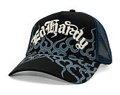 Kšiltovka Ed Hardy - Flaming 5 Panel Trucker Cap - Flame Print - Black