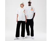 Triko New Era - Branded Food Character Oversized Tee - White