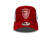 Kšiltovka New Era - Faux Suede 9FORTY A-Frame Trucker - AS Roma - Red