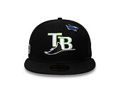 Kšiltovka New Era - MLB IMAGE DROP 59FIFTY - Tampa Bay Rays - Black