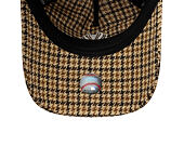 Kšiltovka New Era - MLB Checker 9TWENTY A-Frame - NY Yankees - Camel