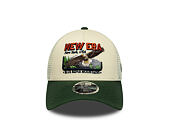 Kšiltovka New Era - Branded Graphic 9FORTY M-CROWN A-Frame Trucker - Cream / Cilantro Green
