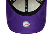 Dětská Kšiltovka New Era - MLB League Essential 9FORTY - LA Dodgers - Cream / Purple