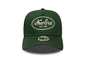 Dětská Kšiltovka New Era - Branded Oval Patch 9FORTY A-Frame Trucker - Cilantro Green / Soft Grass