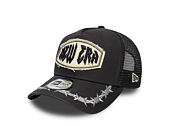 Kšiltovka New Era - Branded Distressed Patch 9FORTY A-Frame Trucker - Steel