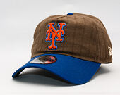 Kšiltovka New Era × Three Looms - Chestnut Pinstripe 9TWENTY A-Frame - New York Mets