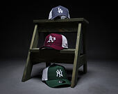 Kšiltovka New Era - MLB Essential 9FORTY A-Frame Trucker - Oakland Athletics - Burgundy