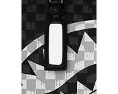 Taška Sprayground - Black And White Drip Check Shark Tote