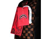 Batoh Sprayground - Brown And Cream Drip Check Shark Backpack