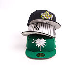 Kšiltovka New Era - MiLB Theme Nights 59FIFTY - Durham Bulls - Pinstripe Sock - White / Black