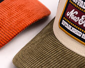 Kšiltovka New Era - Branded Patch Cord 9FORTY A-Frame Trucker - Cream / New Olive