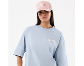 Triko New Era - Branded Block Party Graphic Oversized Tee - Sky Blue
