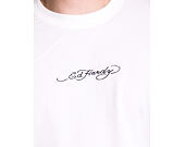 Triko Ed Hardy - Mens Don Wolf Eagle Panther Relaxed T-Shirt - White