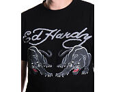 Triko Ed Hardy - Mens Double-Panther Tshirt - Black