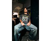 Kalhoty Ed Hardy - Mens Fireball Dragon Dirty Wash Xxtra Denim Trousers Jeans - Green Tint