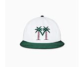 Kšiltovka Malbon - Palma Drive Snapback - Bright White/Green