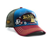Kšiltovka Von Dutch - Trucker - Patch & Print - Red / Navy