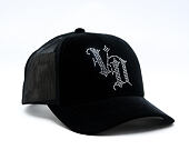 Dámská Kšiltovka Von Dutch - Baseball - Velvet Rhinestone Logo - Black