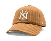 Kšiltovka '47 Brand - MLB Thick Cord CLEAN UP - NY Yankees - Camel