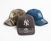 Kšiltovka '47 Brand - MLB Contrast Stitch CLEAN UP - NY Yankees - Steel