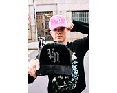Dámská Kšiltovka Von Dutch - Baseball - Velvet Rhinestone Logo - White / Pink