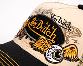 Kšiltovka Von Dutch - Trucker - Patch & Print - Black / White