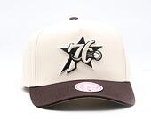 Kšiltovka Mitchell & Ness - NBA Brown And Cream Pro Snapback Hwc - Philadelphia 76ers - Cream