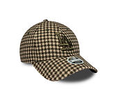 Dámská Kšiltovka New Era - MLB Houndstooth 9FORTY M-CROWN - LA Dodgers - New Olive