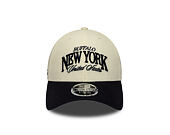Kšiltovka New Era - Branded Wordmark 9FORTY M-CROWN - Cream / Navy
