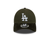 Kšiltovka New Era - MLB Cord Visor 9FORTY M-CROWN - LA Dodgers - New Olive