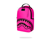Batoh Sprayground - Shark Central White Stencil Shark Pink Nylon Backpack
