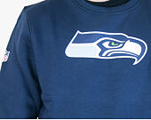 Mikina New Era NFL Team Logo Seattle Seahawks Crewneck Blue