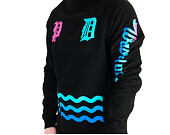 Mikina Pink Dolphin Wavelordz II Crewneck Black