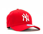 Dětská Kšiltovka New Era League Basic New York Yankees Scarlet/White 9FORTY YOUTH Strapback