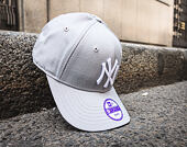 Dětská Kšiltovka New Era League Basic New York Yankees 9FORTY Youth Gray/White Strapback