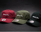 Dad Cap Kšiltovka Mitchell & Ness Chukker Branded Burgundy Strapback