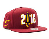 Kšiltovka Mitchell & Ness Championship Cleveland Cavaliers Burgundy Snapback