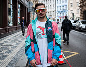 Větrovka Pink Dolphin OG Waves Breaker Boosace Blue