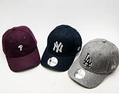 Kšiltovka New Era Wool Felt Logo New York Yankees Navy 9FORTY Strapback